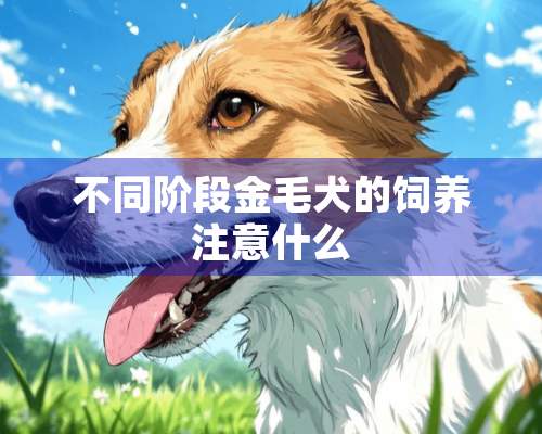 不同阶段金毛犬的饲养注意什么