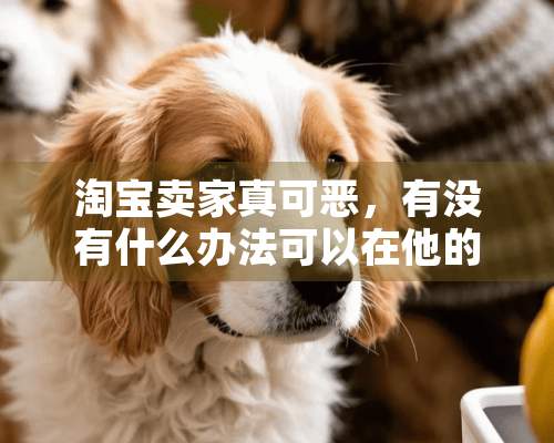 淘宝卖家真可恶，有没有什么办法可以在他的店里搞乱，或有什么方法可以捉弄他的？