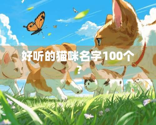 好听的猫咪名字100个？