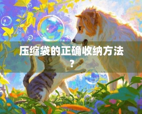 压缩袋的正确收纳方法？