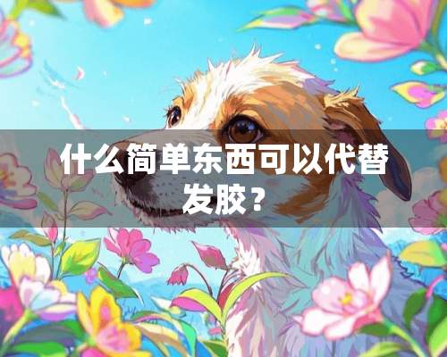 什么简单东西可以代替发胶？