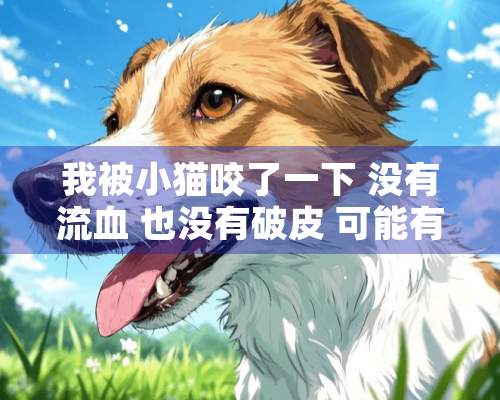 我被小猫咬了一下 没有流血 也没有破皮 可能有牙印 没事吧