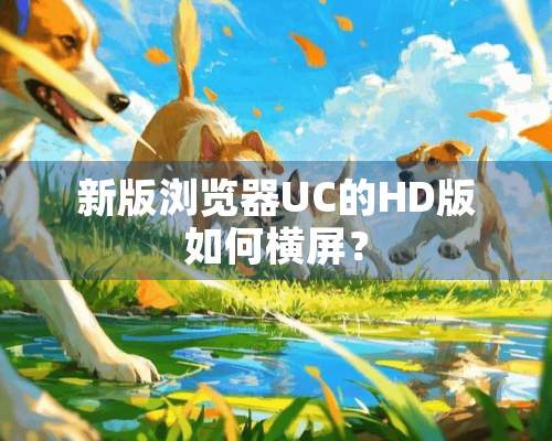 新版浏览器UC的HD版如何横屏？