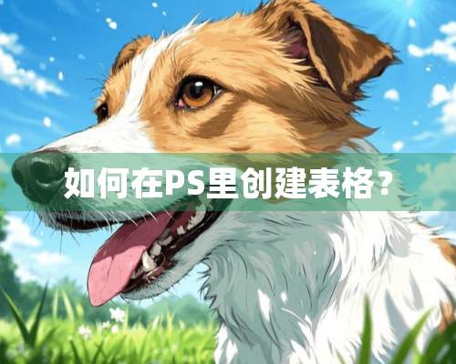 如何在PS里创建表格？