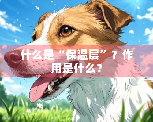 什么是“保温层”？作用是什么？