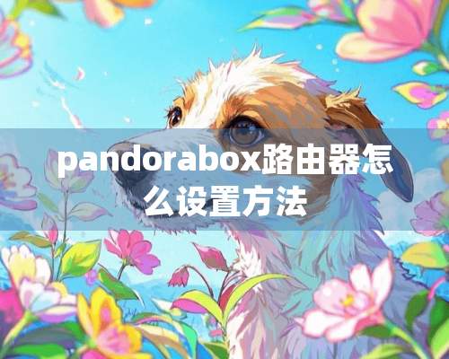 pandorabox路由器怎么设置方法