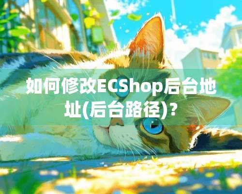 如何修改ECShop后台地址(后台路径)？