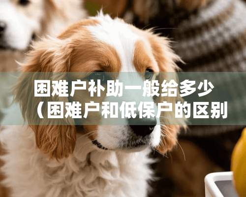 困难户补助一般给多少（困难户和低保户的区别）