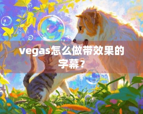 vegas怎么做带效果的字幕？