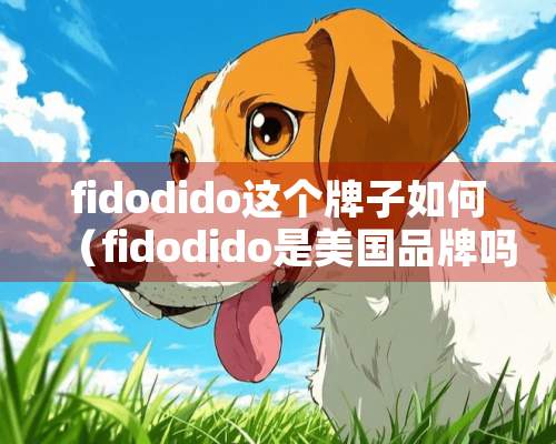 fidodido这个牌子如何（fidodido是美国品牌吗）