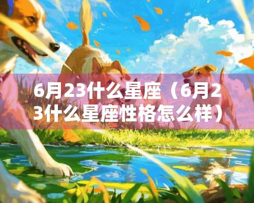 6月23什么星座（6月23什么星座性格怎么样）