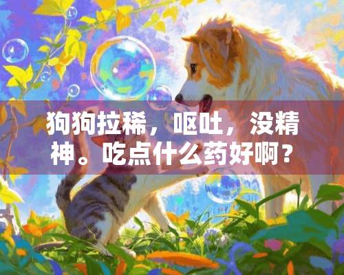 狗狗拉稀，呕吐，没精神。吃点什么药好啊？