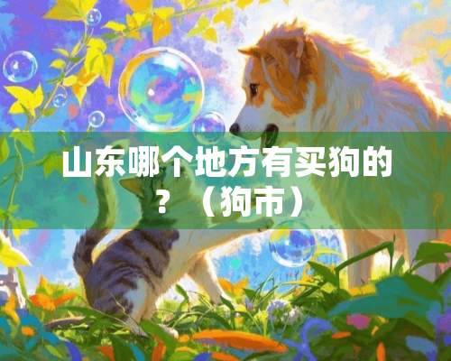 山东哪个地方有买狗的？（狗市）