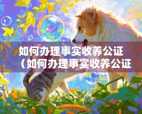 如何办理事实收养公证（如何办理事实收养公证）