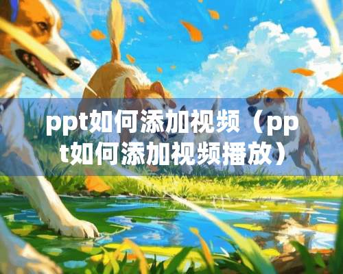 ppt如何添加视频（ppt如何添加视频播放）