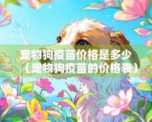 宠物狗**价格是多少（宠物狗**的价格表）