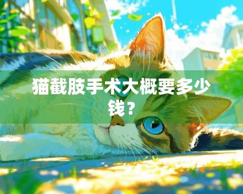 猫截肢手术大概要多少钱？