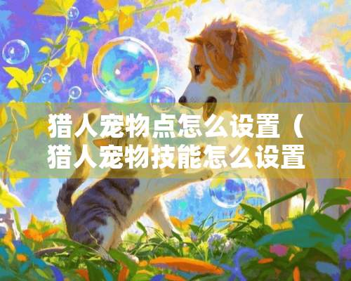 猎人宠物点怎么设置（猎人宠物技能怎么设置快捷键）