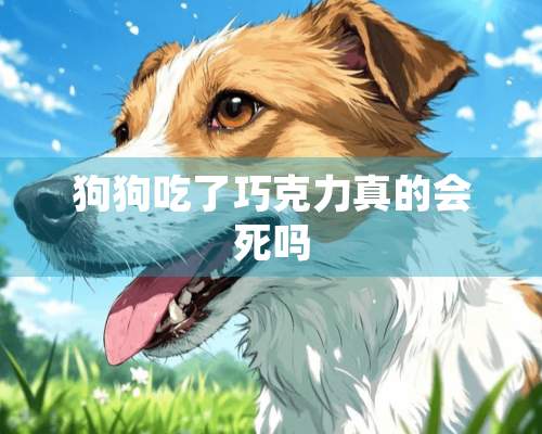 狗狗吃了巧克力真的会死吗