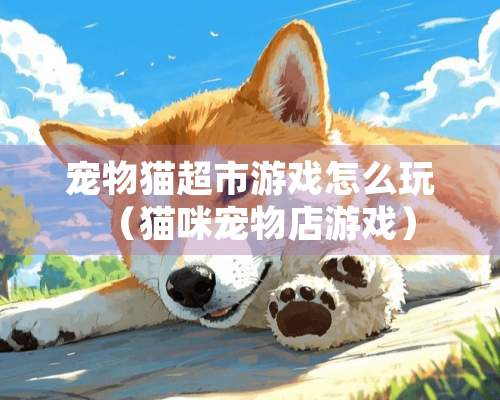 宠物猫超市游戏怎么玩（猫咪宠物店游戏）