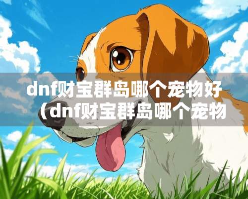 dnf财宝群岛哪个宠物好（dnf财宝群岛哪个宠物好用）