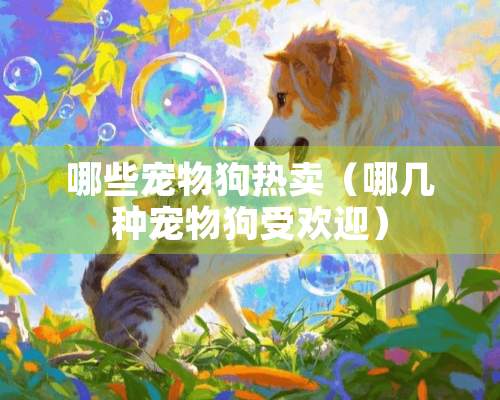 哪些宠物狗热卖（哪几种宠物狗受欢迎）