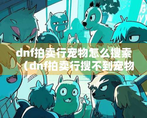 dnf拍卖行宠物怎么搜索（dnf拍卖行搜不到宠物）