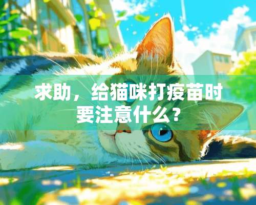 求助，给猫咪打**时要注意什么？