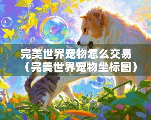 完美世界宠物怎么交易（完美世界宠物坐标图）