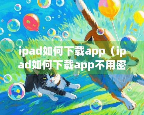 ipad如何下载app（ipad如何下载app不用密码）