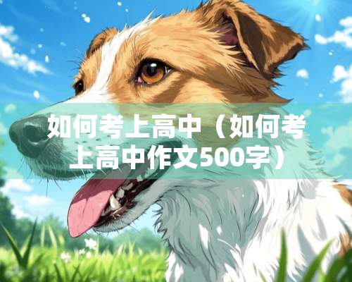 如何考上高中（如何考上高中作文500字）