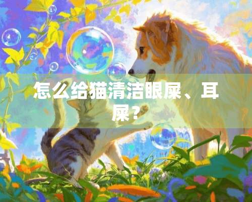 怎么给猫清洁眼屎、耳屎？