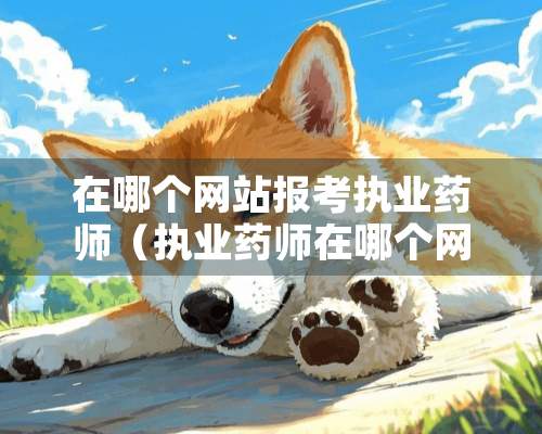 在哪个网站报考执业药师（执业药师在哪个网上报名）