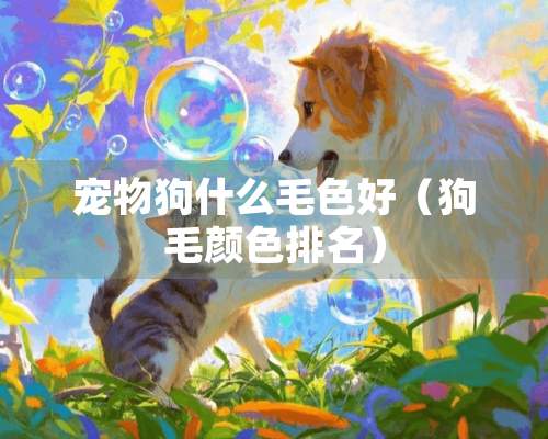 宠物狗什么毛色好（狗毛颜色排名）