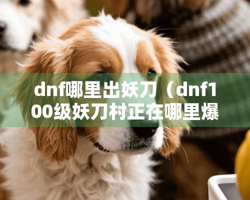 dnf哪里出妖刀（dnf100级妖刀村正在哪里爆）