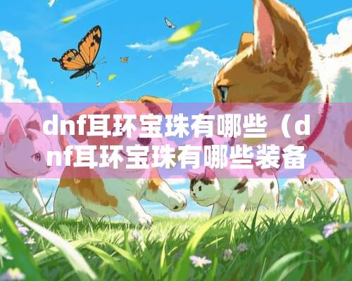 dnf耳环宝珠有哪些（dnf耳环宝珠有哪些装备）