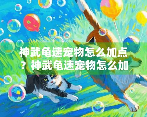 神武龟速宠物怎么加点？神武龟速宠物怎么加点