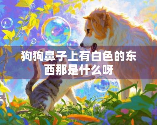 狗狗鼻子上有白色的东西那是什么呀