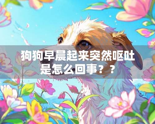 狗狗早晨起来突然呕吐是怎么回事？？