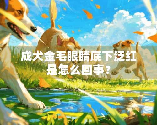 成犬金毛眼睛底下泛红是怎么回事？