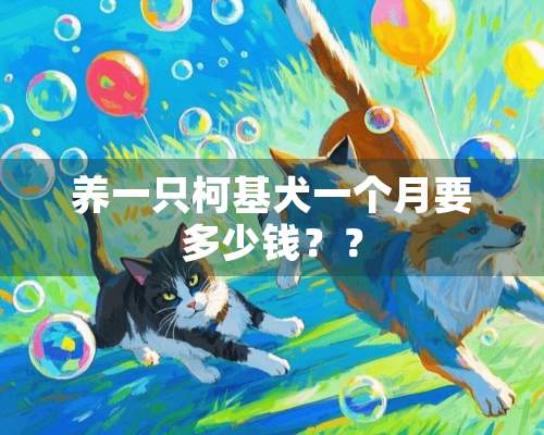 养一只柯基犬一个月要多少钱？？