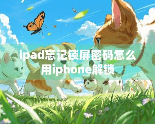 ipad忘记锁屏密码怎么用iphone解锁