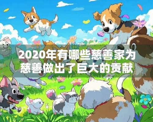 2020年有哪些慈善家为慈善做出了巨大的贡献？