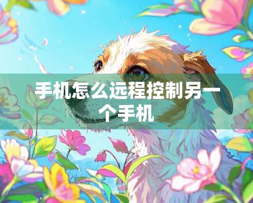 手机怎么远程控制另一个手机