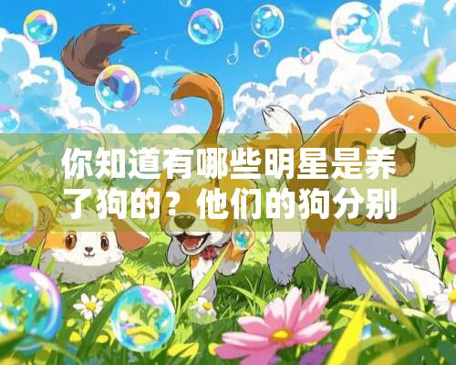 你知道有哪些明星是养了狗的？他们的狗分别叫什么名字？