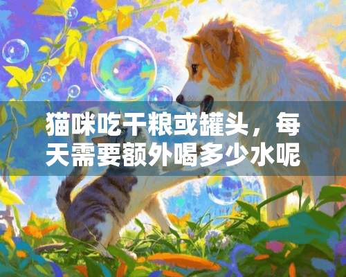 猫咪吃干粮或罐头，每天需要额外喝多少水呢？