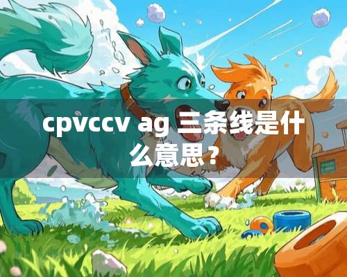 cpvccv ag 三条线是什么意思？