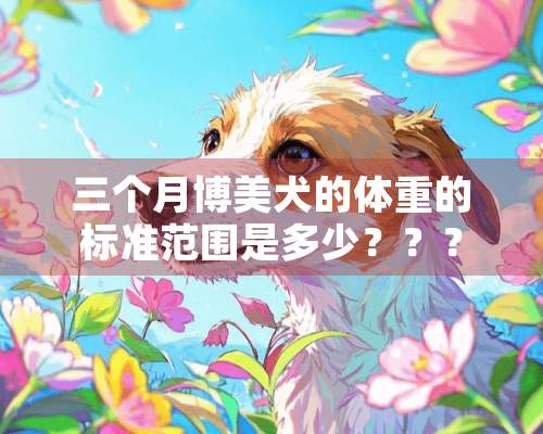 三个月博美犬的体重的标准范围是多少？？？