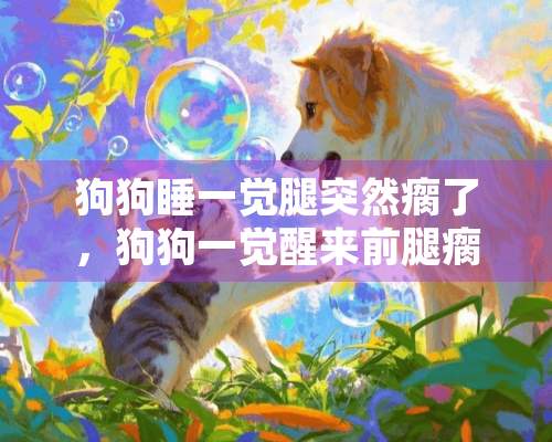 狗狗睡一觉腿突然瘸了，狗狗一觉醒来前腿瘸了