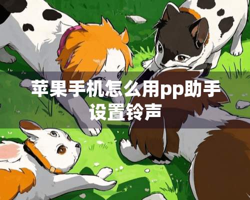 苹果手机怎么用pp助手设置铃声